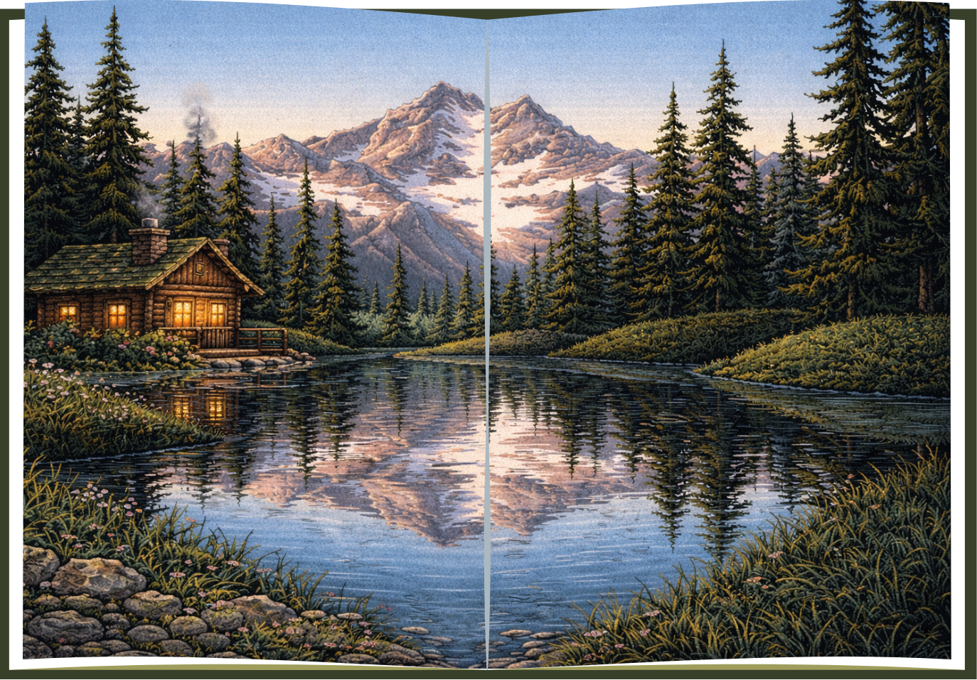 Carnet ouvert MOSAIC